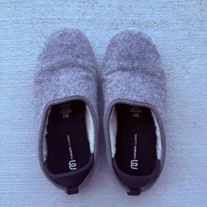 Mahabis Classic Wool Felt Indoor Outdoor Slippers Gray EU38 US 7.5